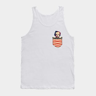 Edgar Allan Poe Chest Pocket Tank Top